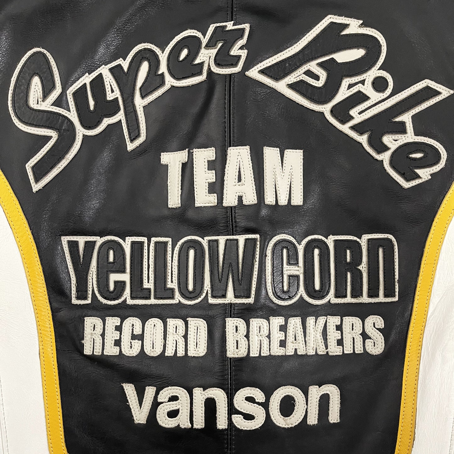 Vanson Leathers x Yellow Corn Motorcycle Racer Jacket - M
