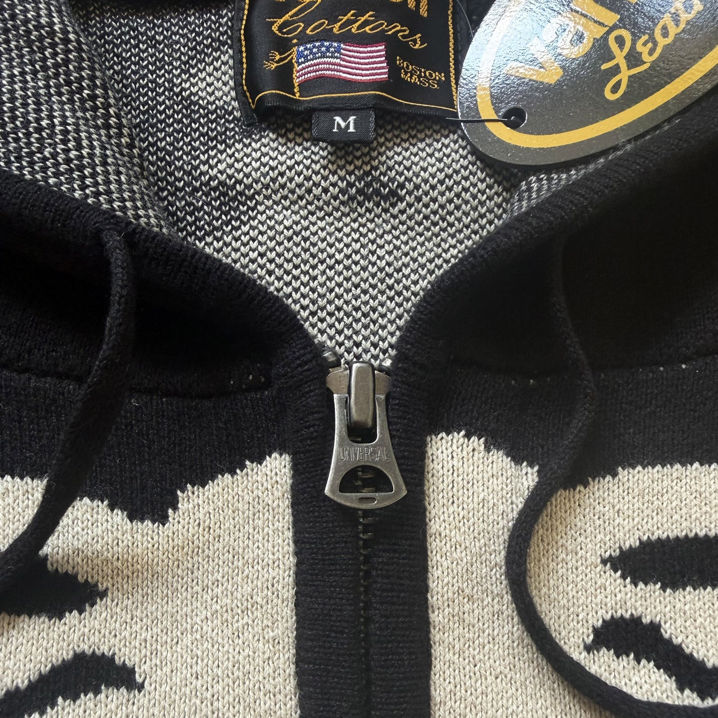 Vanson Leathers 14G Knitted Skeleton Hoodie - M