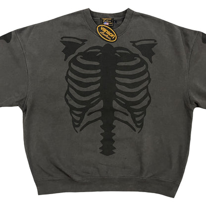 Vanson Leathers Skeleton Crewneck Jumper - L