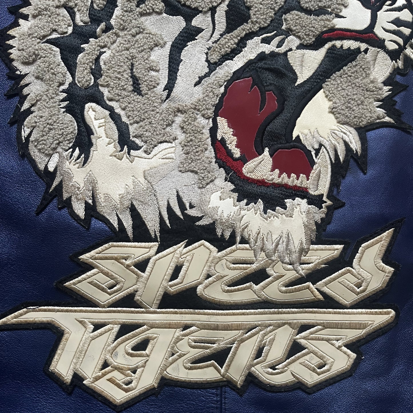 Avirex 'Speed Tiger' Leather Varsity Jacket - XXL