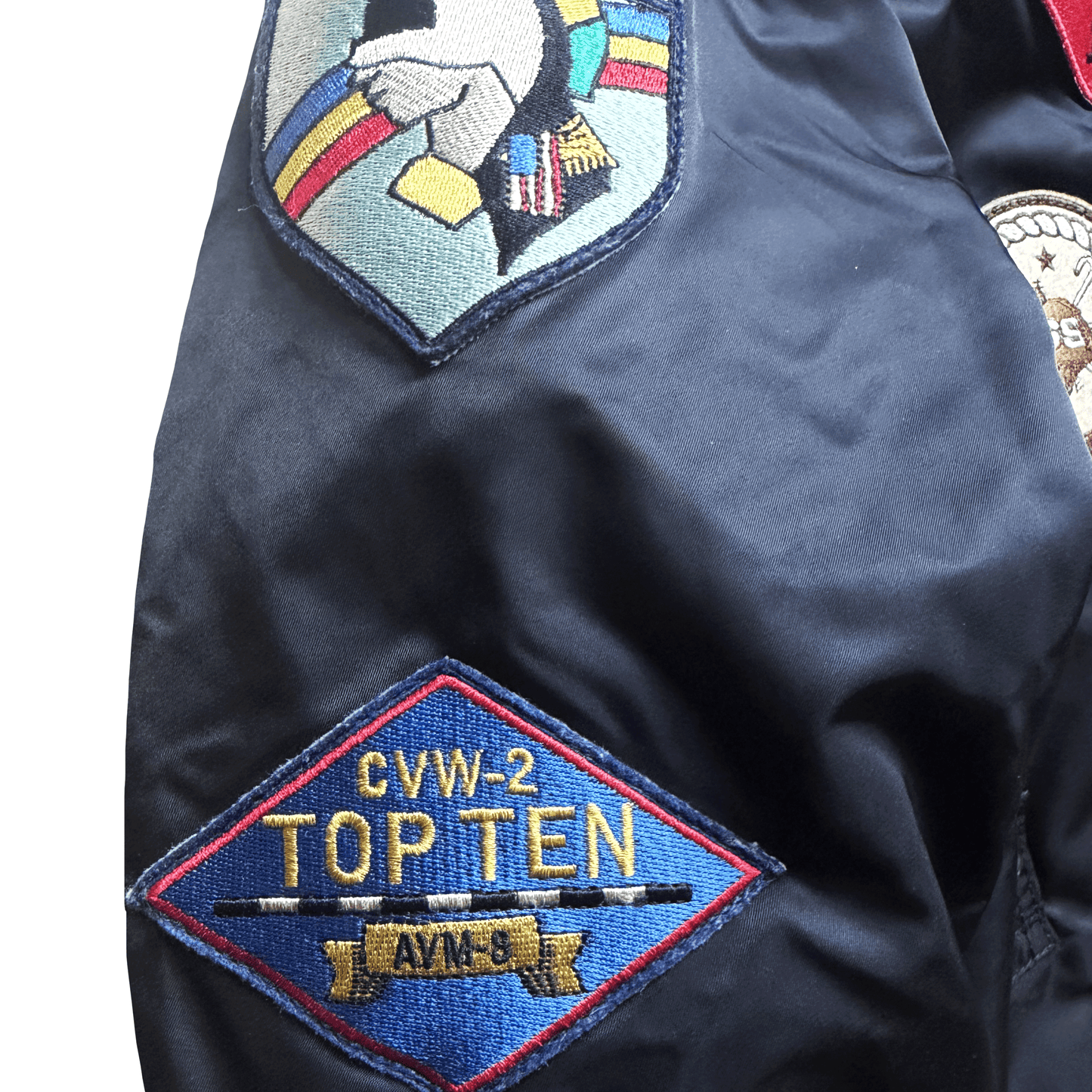 Avirex Top Gun MA1 Flight Bomber Jacket Far East Cruise Gavelston - XL
