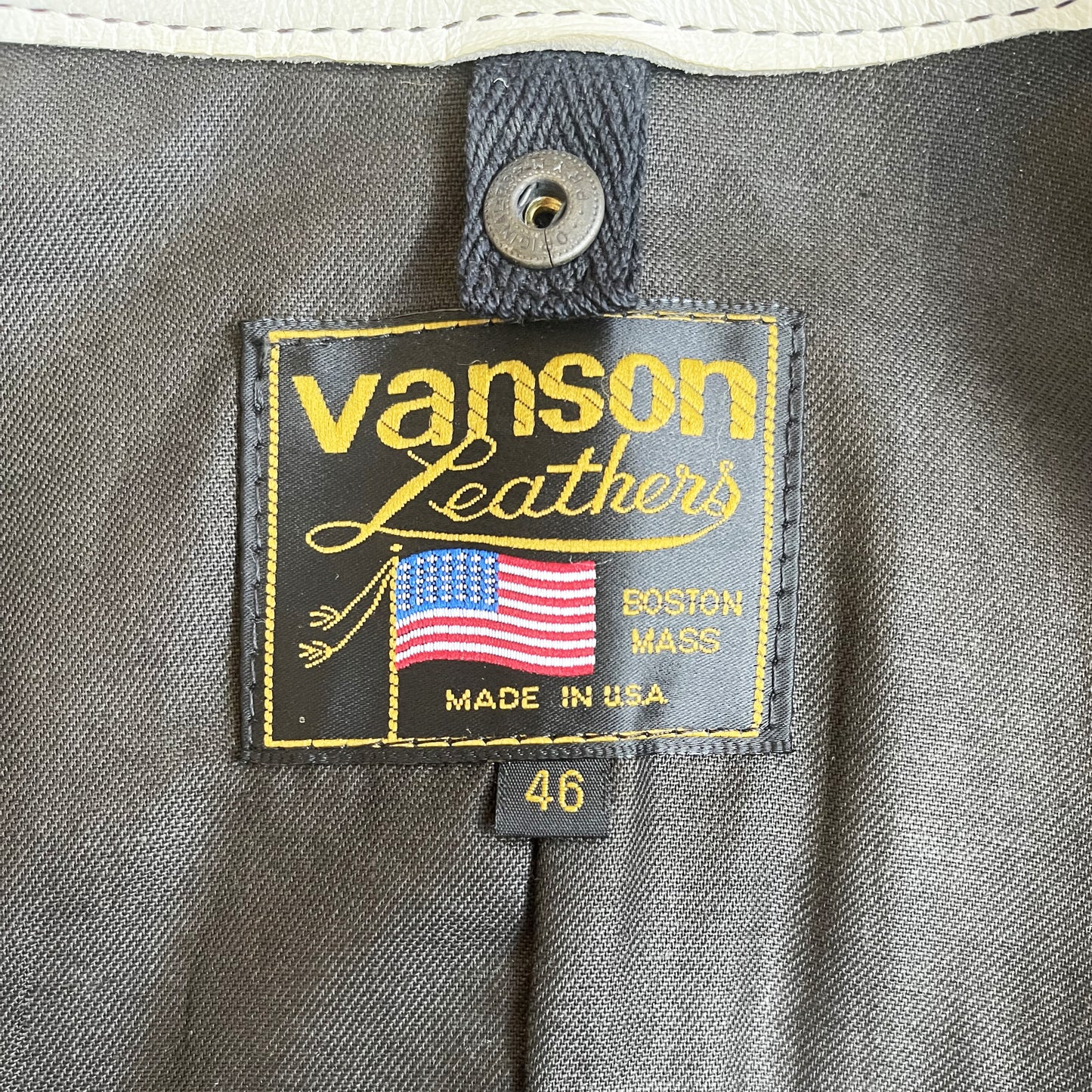 Vanson Leathers 'One Star' Motorcycle Racer Jacket - L
