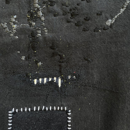Boro Patchwork Sashiko Embroidered Jeans - W34"