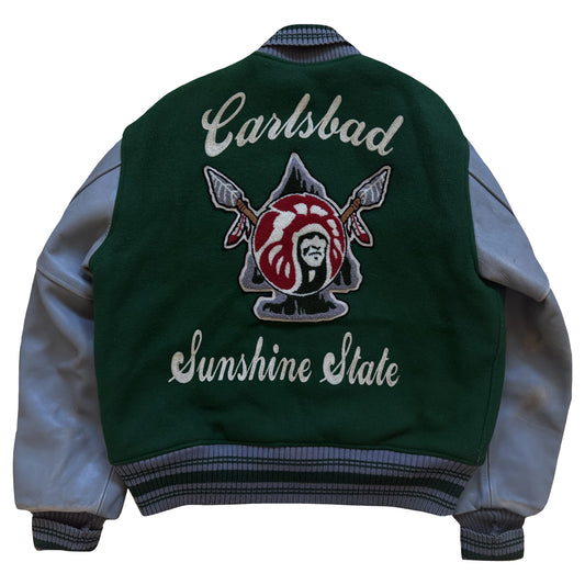 Style Eyes 'Carlsbad Bluecorns' Varsity Jacket - L