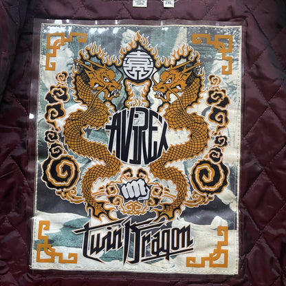 Avirex 'Speed Tiger' Leather Varsity Jacket - XXL