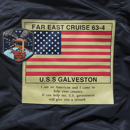 Avirex Top Gun MA1 Flight Bomber Jacket Far East Cruise Gavelston - XL