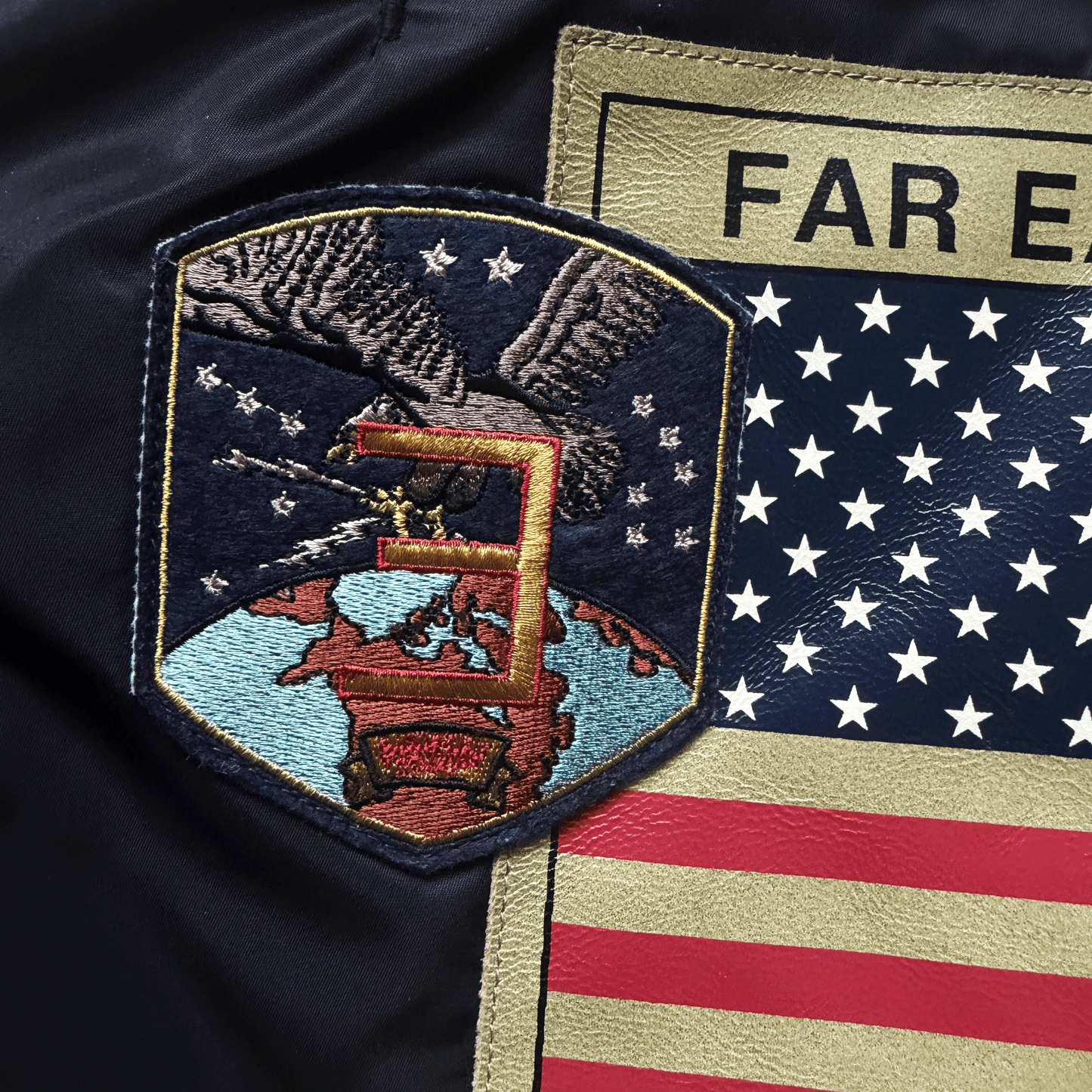 Avirex Top Gun MA1 Flight Bomber Jacket Far East Cruise Gavelston - XL