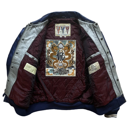 Avirex 'Speed Tiger' Leather Varsity Jacket - XXL