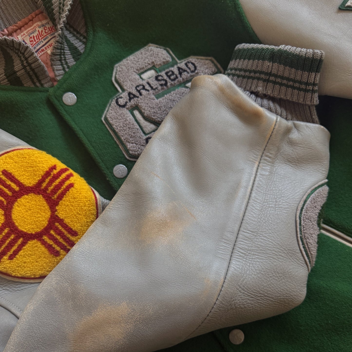 Style Eyes 'Carlsbad Bluecorns' Varsity Jacket - L