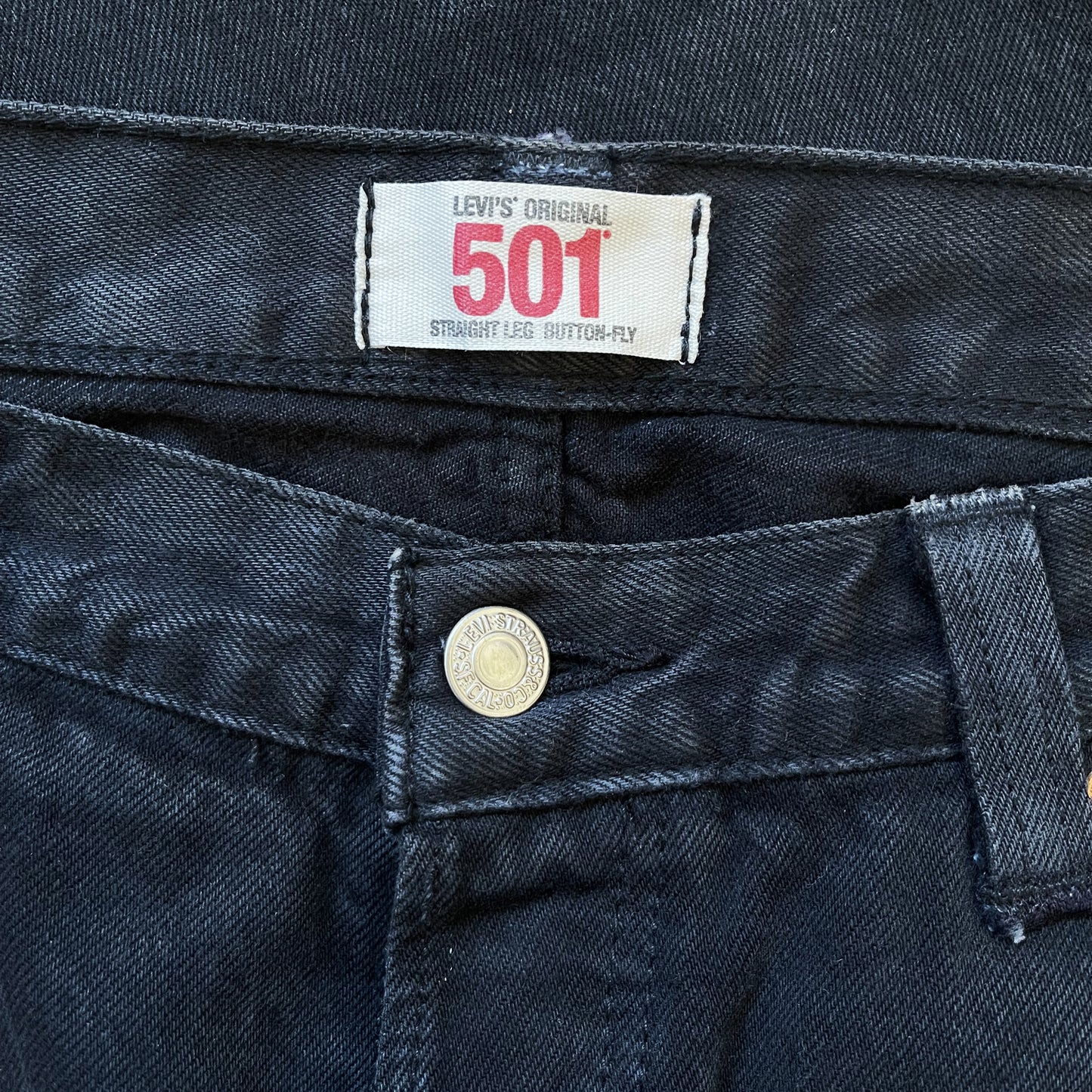 Boro Patchwork Sashiko Embroidered Jeans - W34"