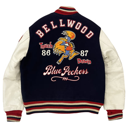 Whitesville 'Bellwood Blue Peckers' Varsity Jacket - XL