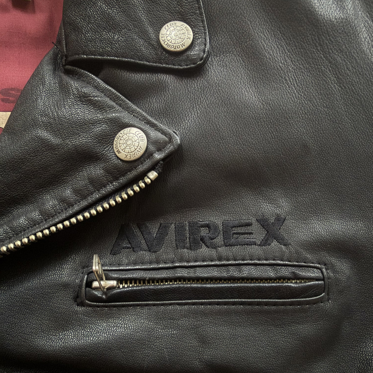 Avirex 'Daytona to LA' Leather Biker Jacket - M