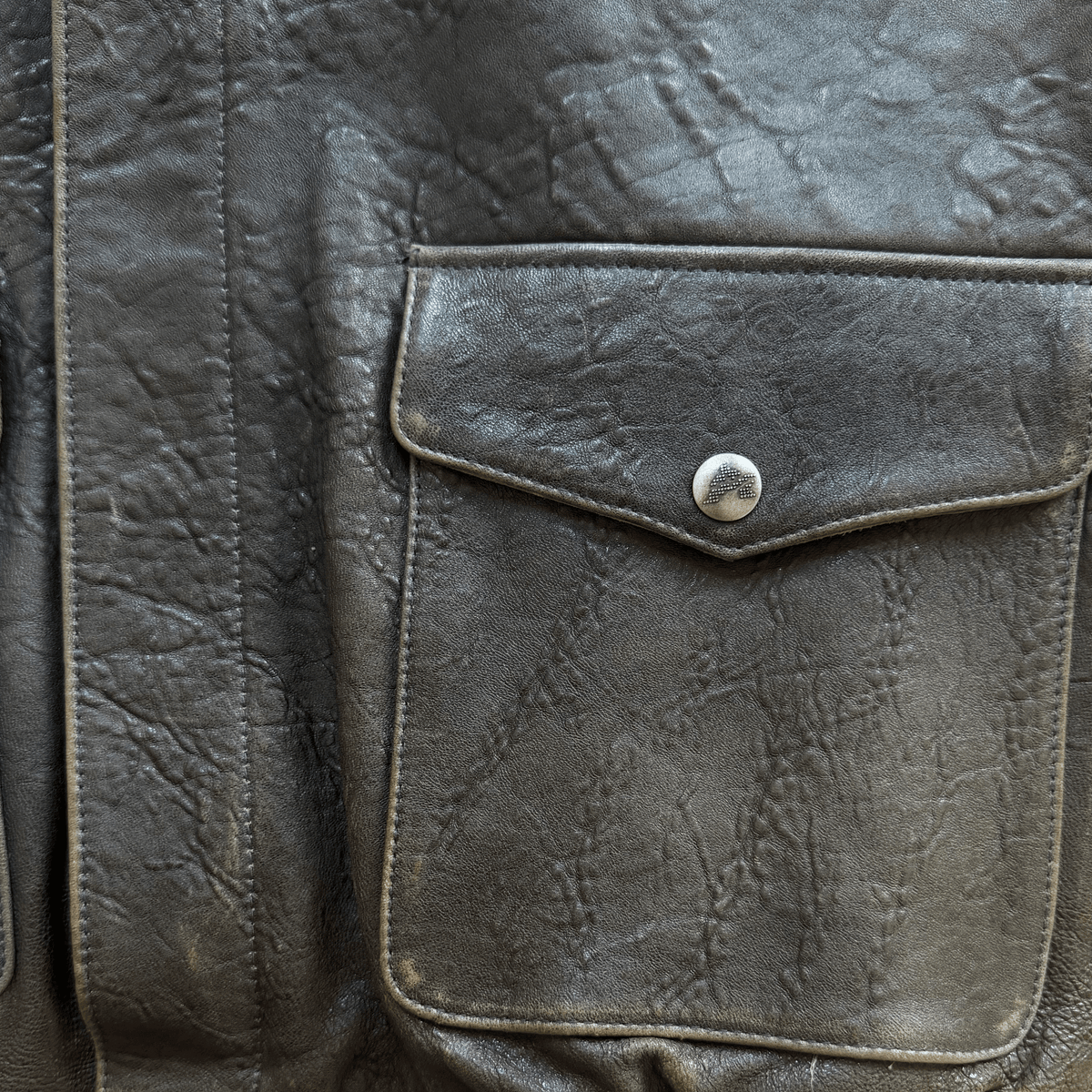 Avirex A2 Lambskin Leather Flight Jacket Boa Collar - L