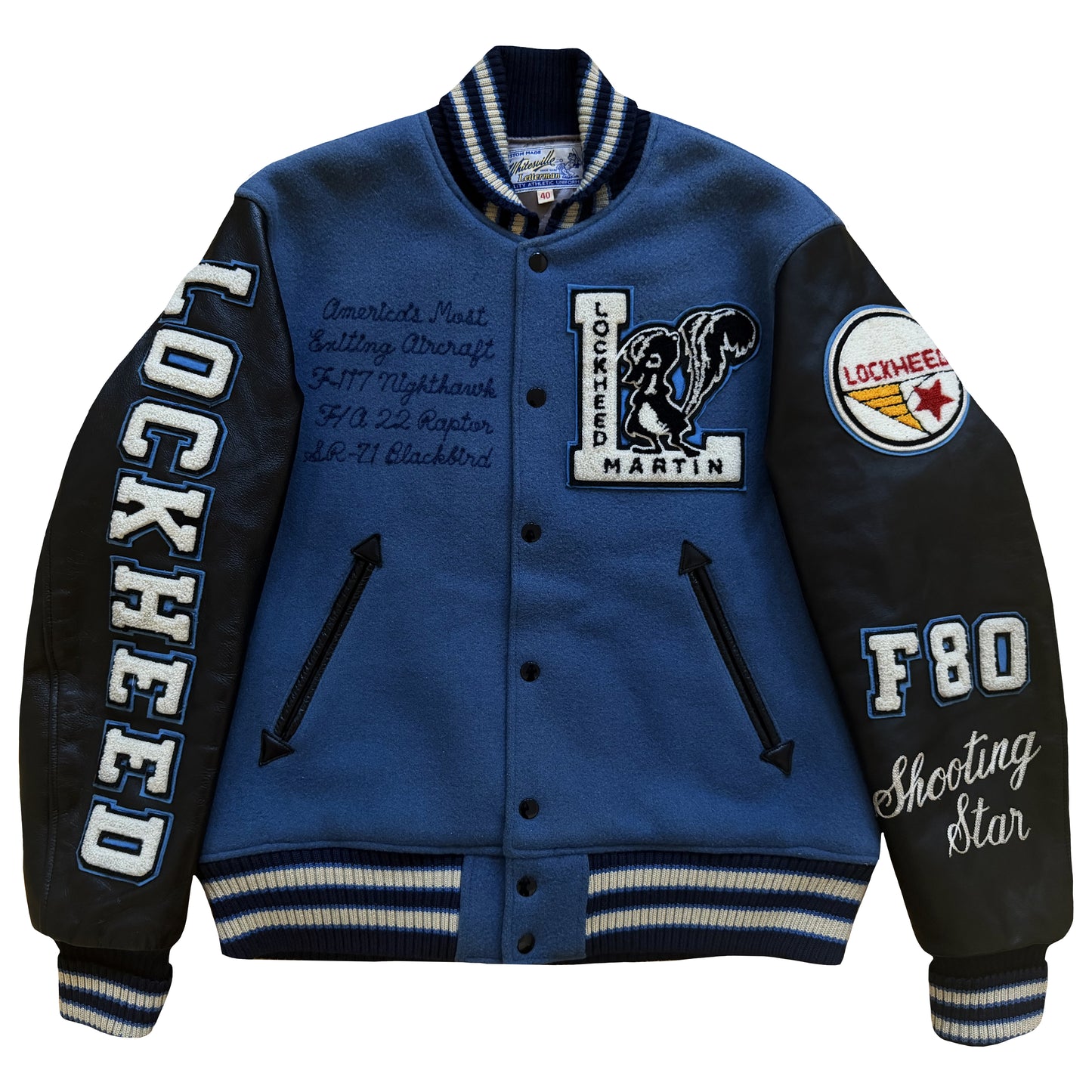 Whitesville Lockheed Martin Varsity Jacket - L