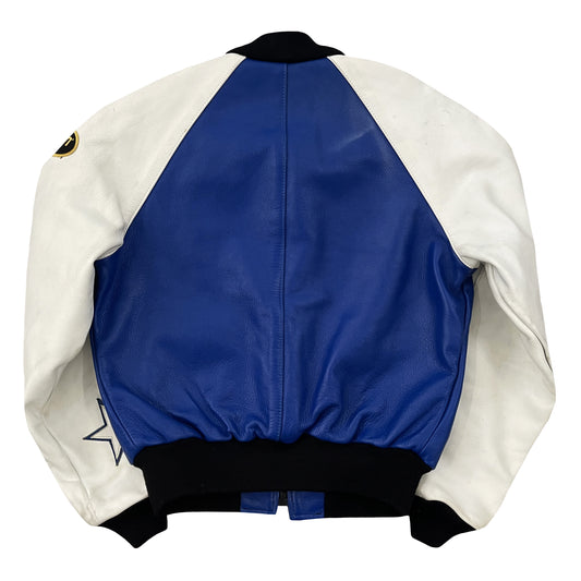 Vanson Leathers Race Team Leather Bomber Jacket - M