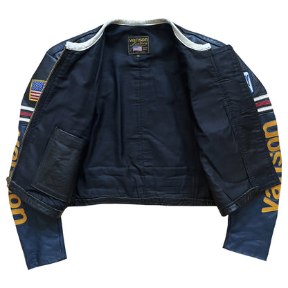Vanson Leathers One Star Motorcycle Racer Jacket - M