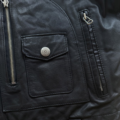 Avirex 'Daytona to LA' Leather Biker Jacket - M