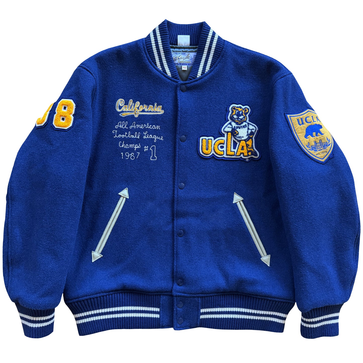Whitesville 'UCLA' Wool Varsity Jacket - XL