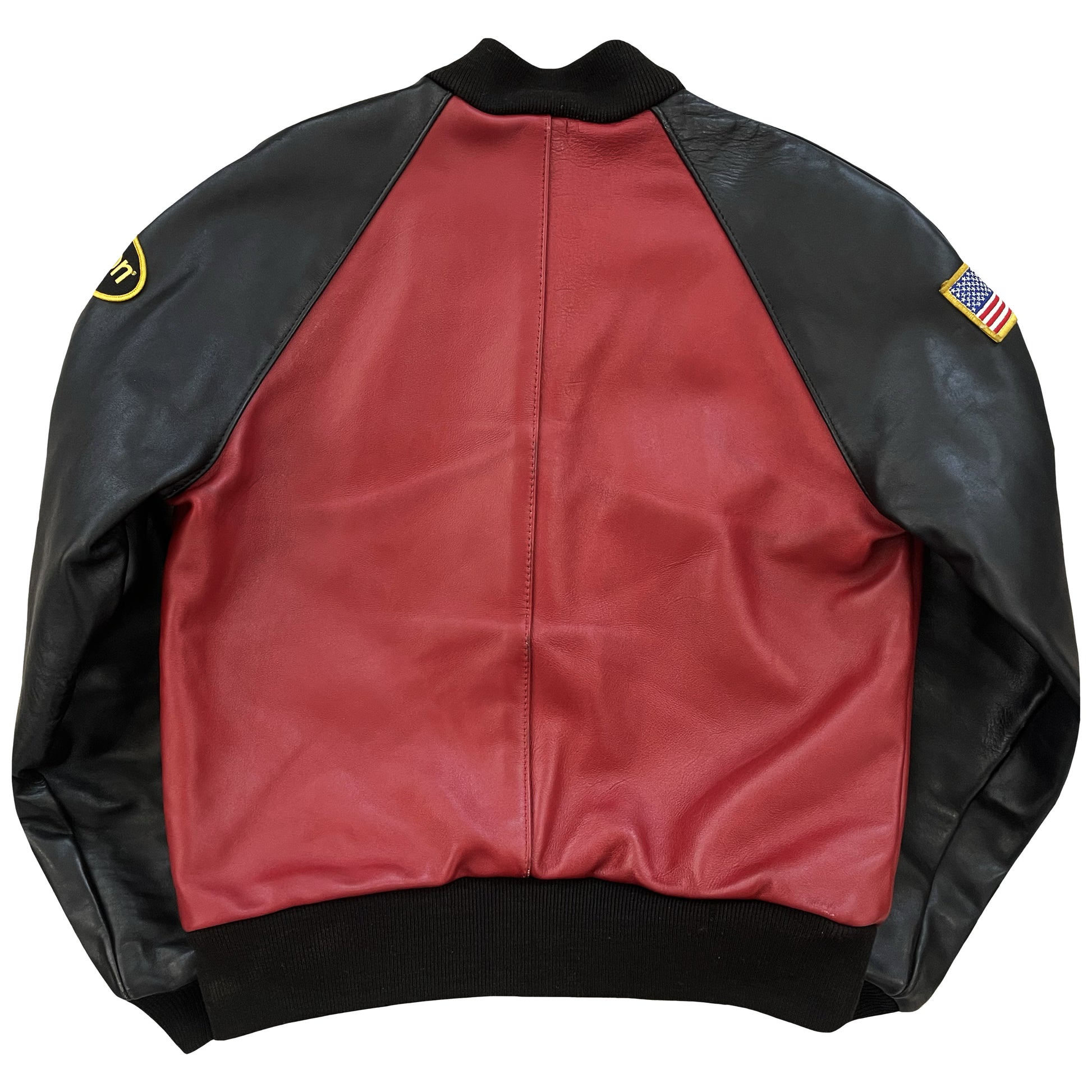 Vanson Leathers Race Team Leather Bomber Jacket