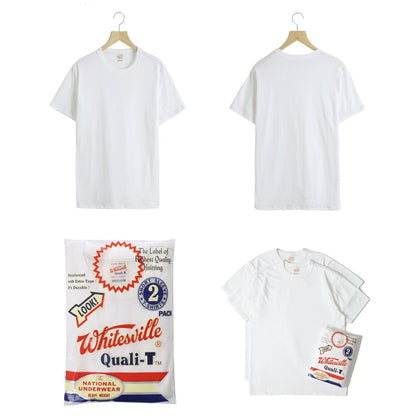 Whitesville Quali-T 2 Pack T-Shirt White Heavyweight - XL