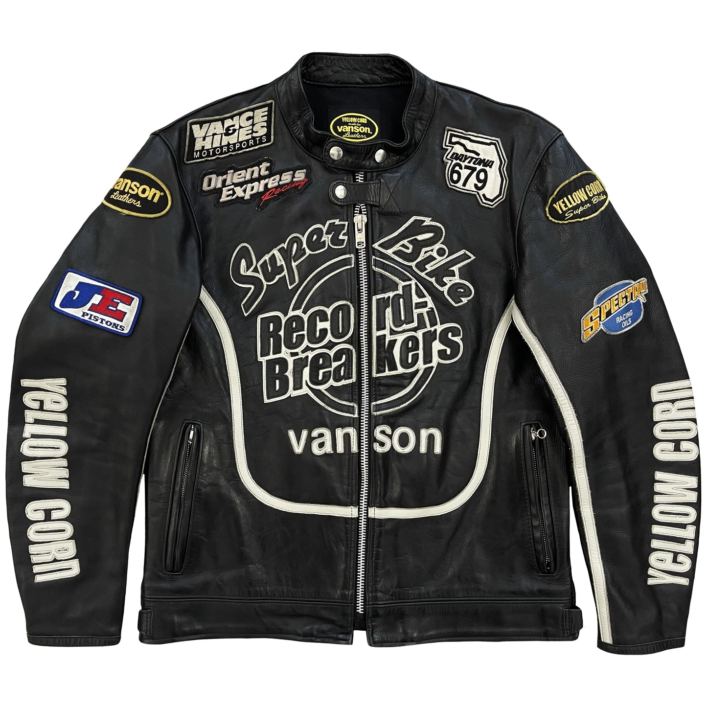 Vanson Leathers x Yellow Corn Motorcycle Racer Jacket