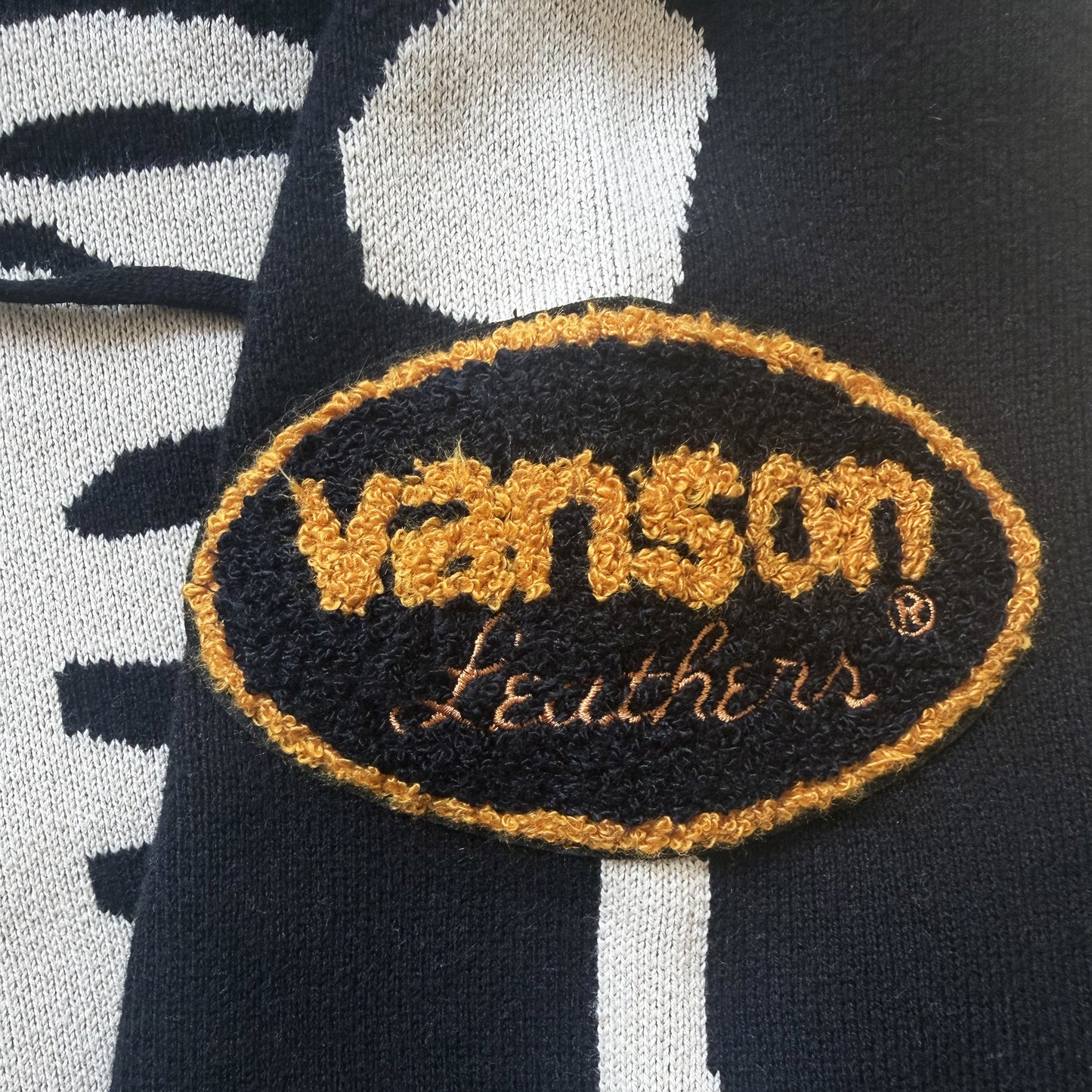 Vanson Leathers 14G Knitted Skeleton Hoodie - M