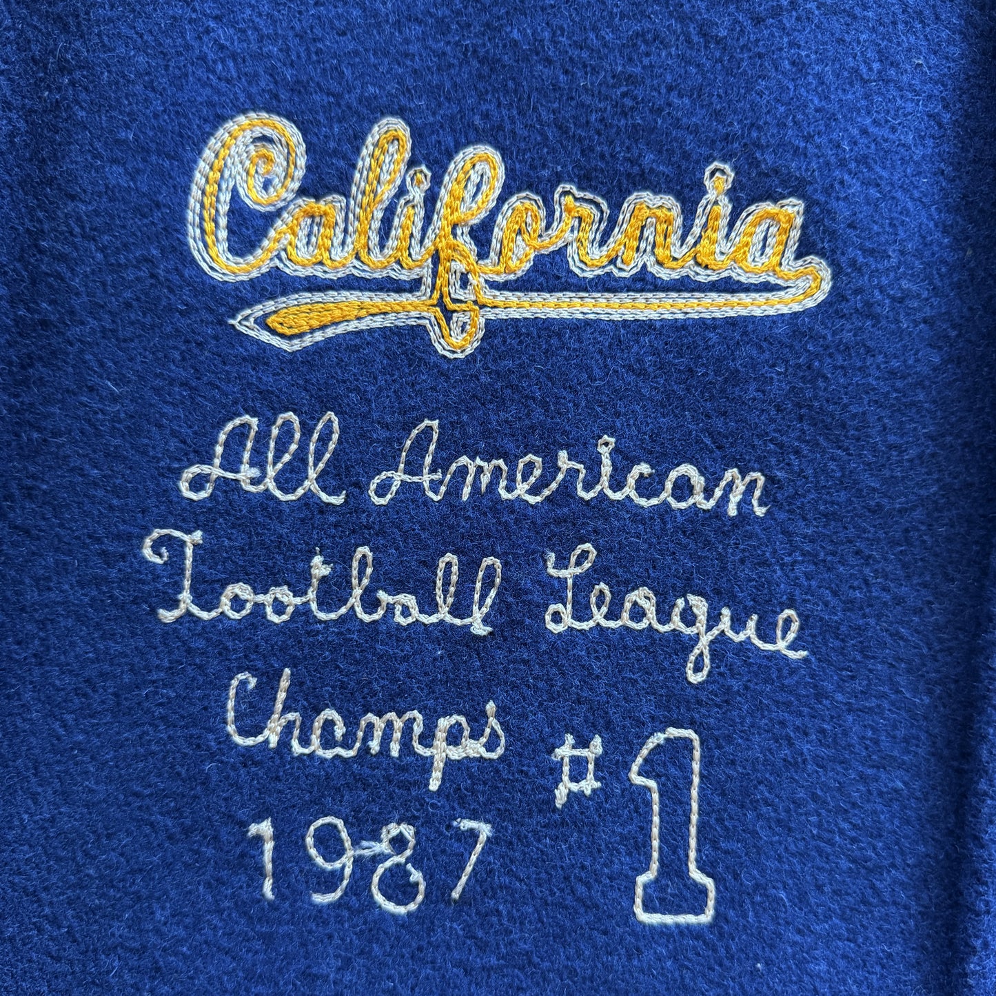 Whitesville 'UCLA' Wool Varsity Jacket - XL
