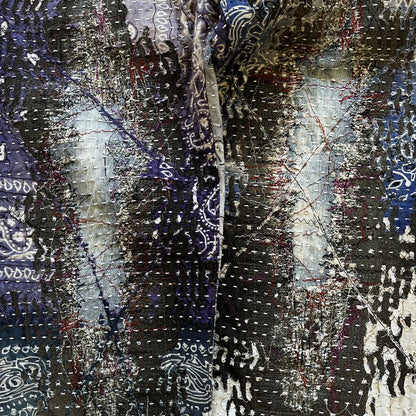 Boro Patchwork Sashiko Distressed Jeans - W32"