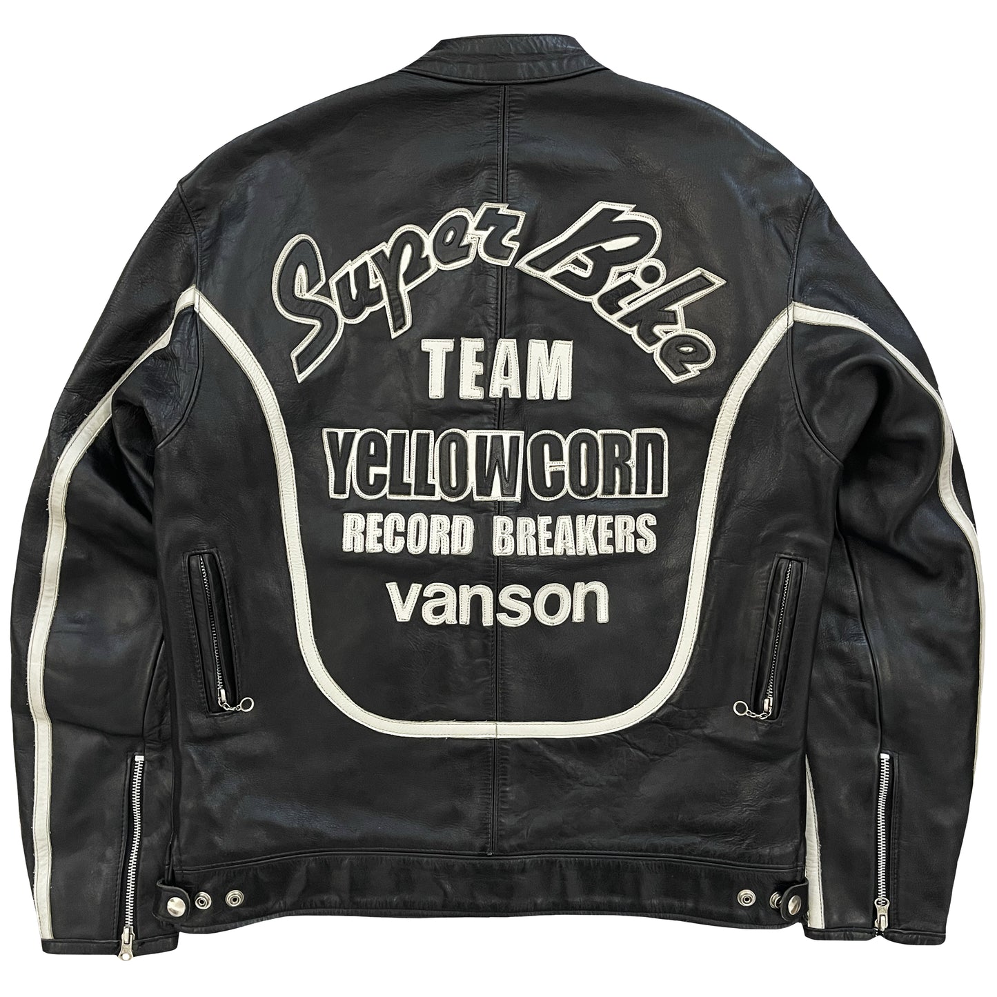 Vanson Leathers x Yellow Corn Motorcycle Racer Jacket