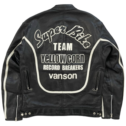 Vanson Leathers x Yellow Corn Motorcycle Racer Jacket