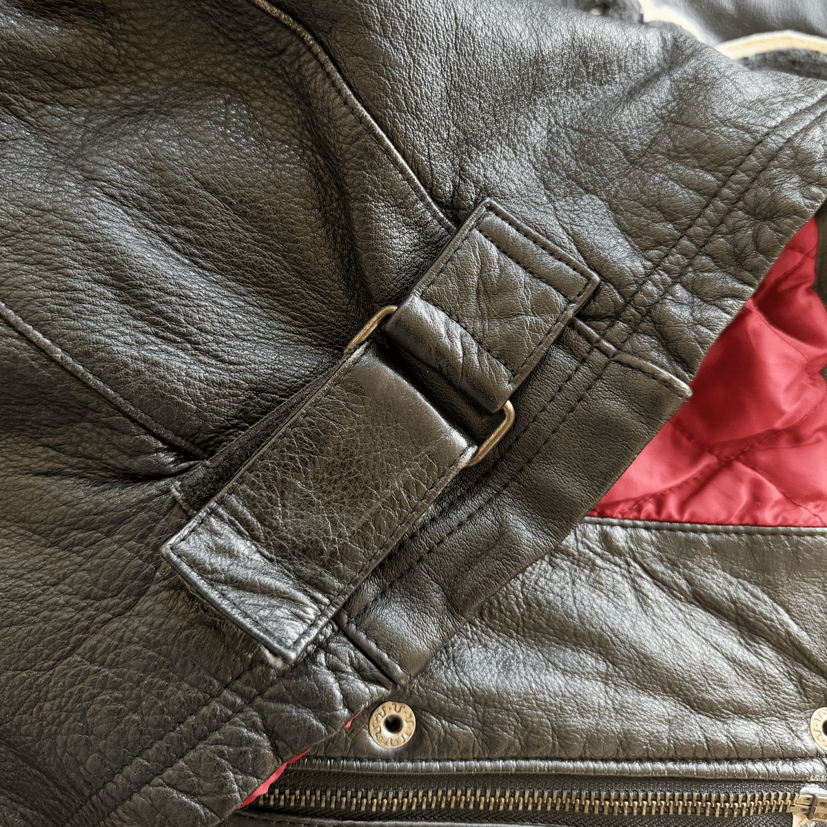 Avirex 'Black Aces' Leather Varsity Jacket - XL