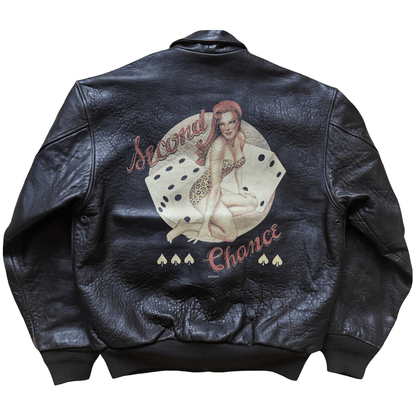 Avirex 'Second Chance' 1992 A2 Leather Flight Jacket - S / M