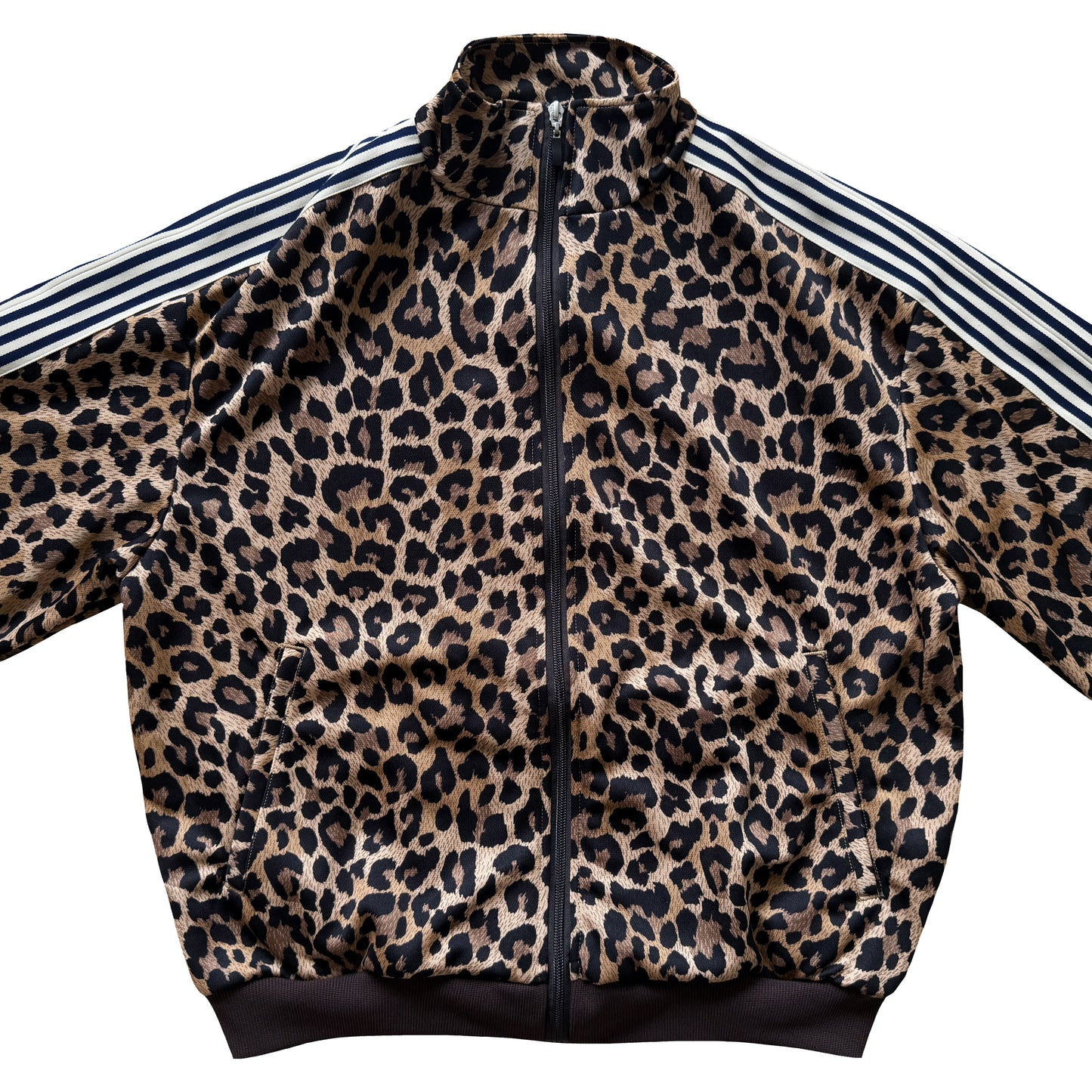 Kapital Smooth Jersey Stuntman & Woman Leopard Track Jacket - L