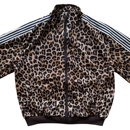 Kapital Smooth Jersey Stuntman & Woman Leopard Track Jacket - L