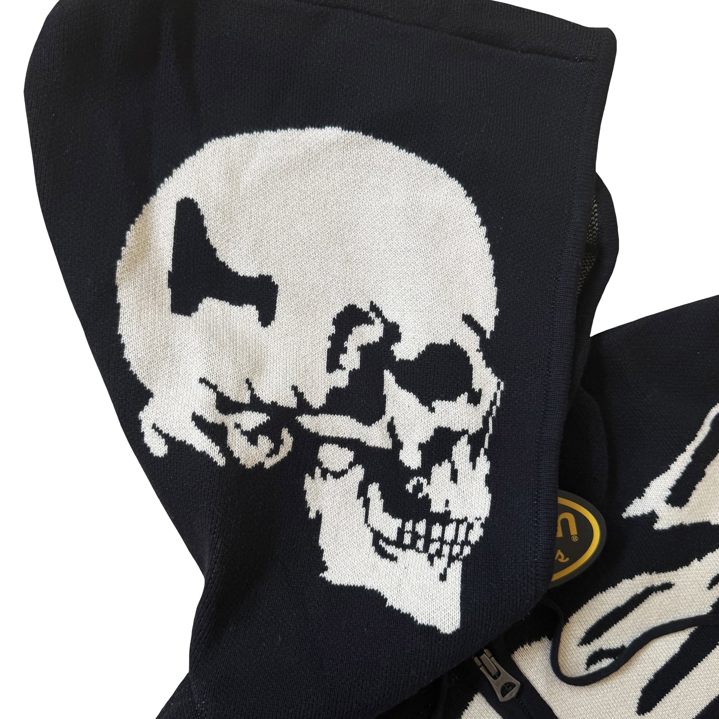 Vanson Leathers 14G Knitted Skeleton Hoodie - M