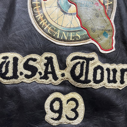 Avirex 'Daytona to LA' Leather Biker Jacket - S