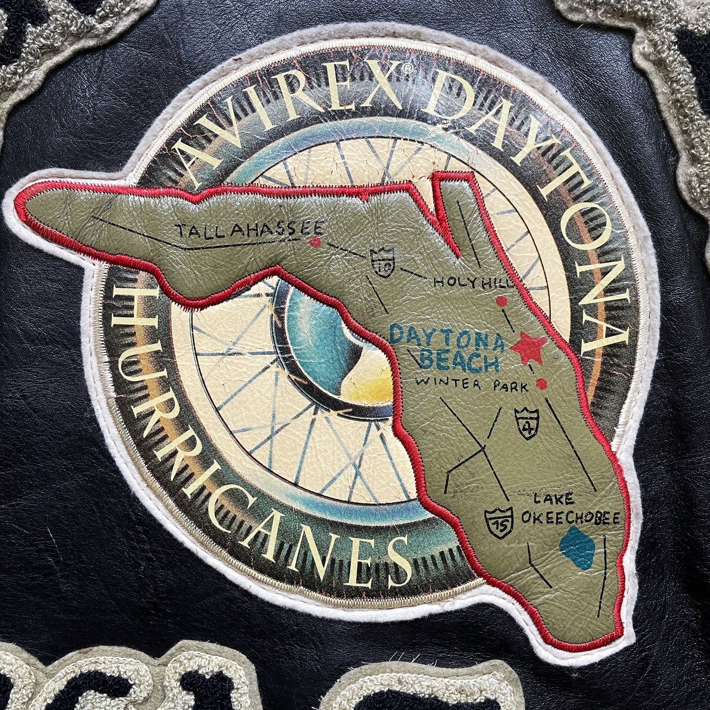 Avirex 'Daytona to LA' Leather Biker Jacket - S