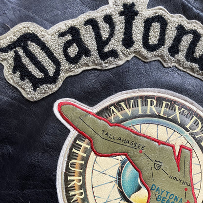 Avirex 'Daytona to LA' Leather Biker Jacket - S