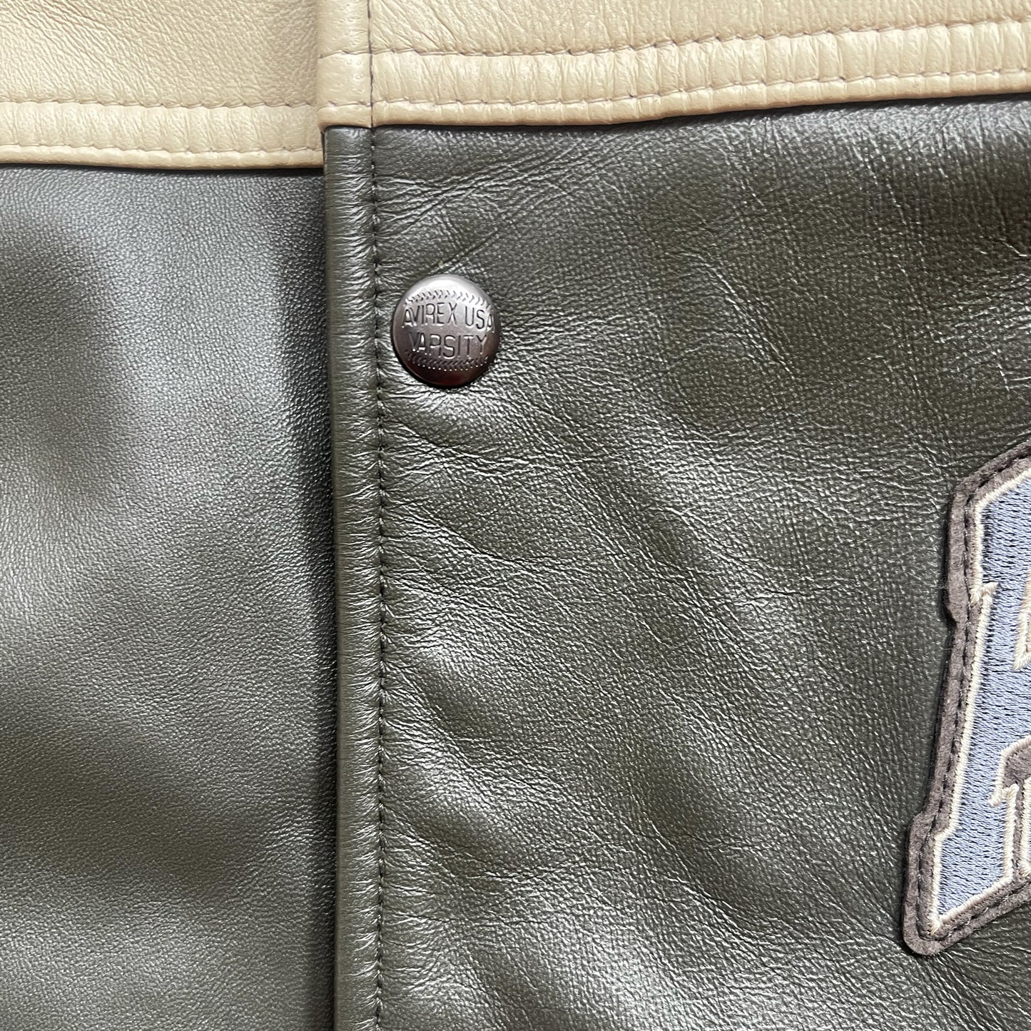 Avirex Wildbears Leather Varsity Jacket - XL