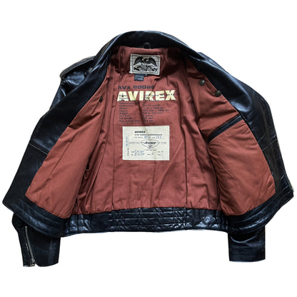 Avirex 'Daytona to LA' Leather Biker Jacket - S