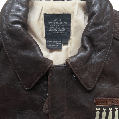 Avirex 'Wild Child' 1987 A2 Leather Flight Jacket - S / M