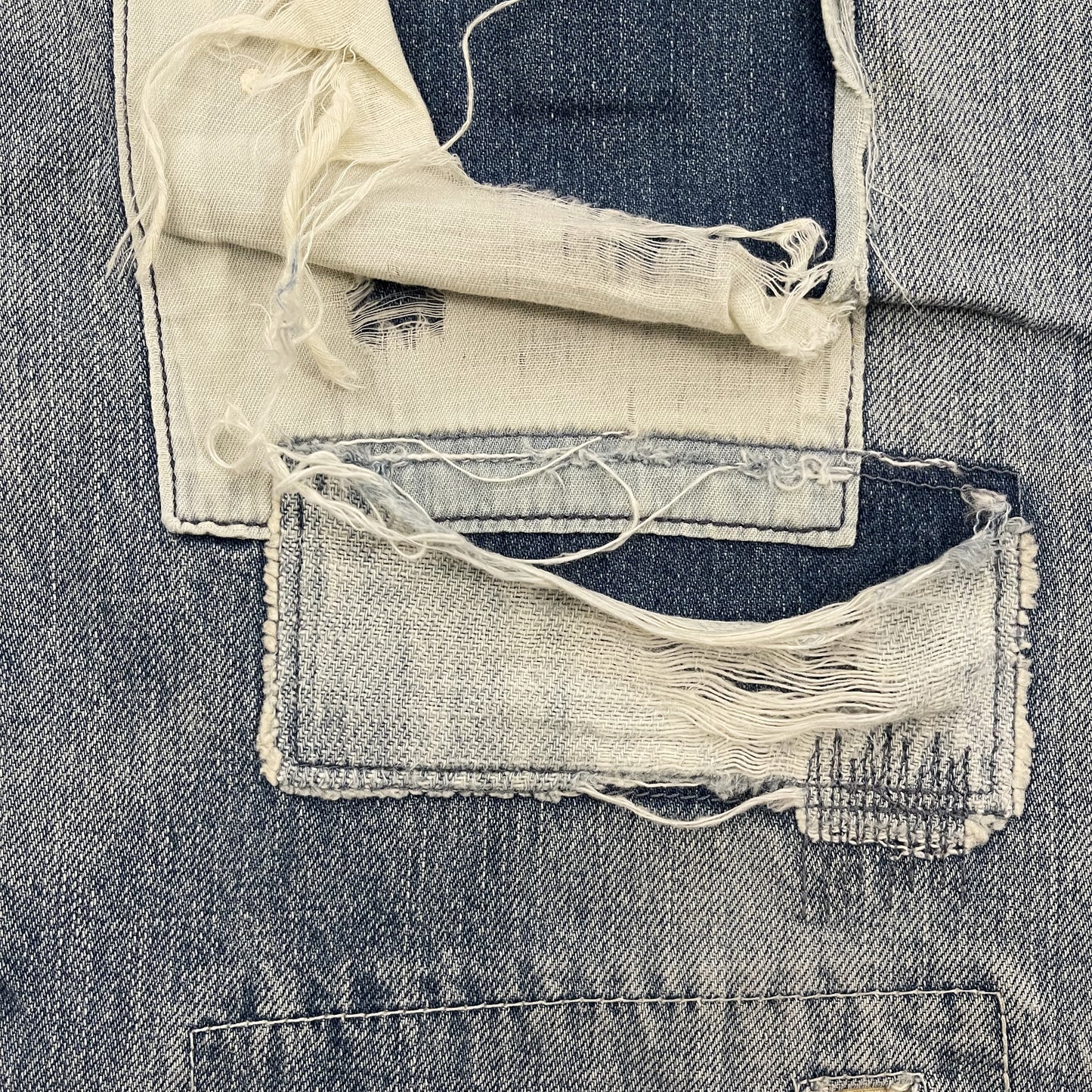 Avirex Type Blue Distressed Boro Jeans - W32"