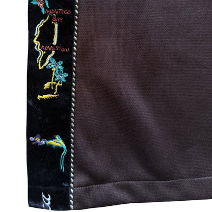 Kapital Ska Tape Jersey Flare Track Pants - M