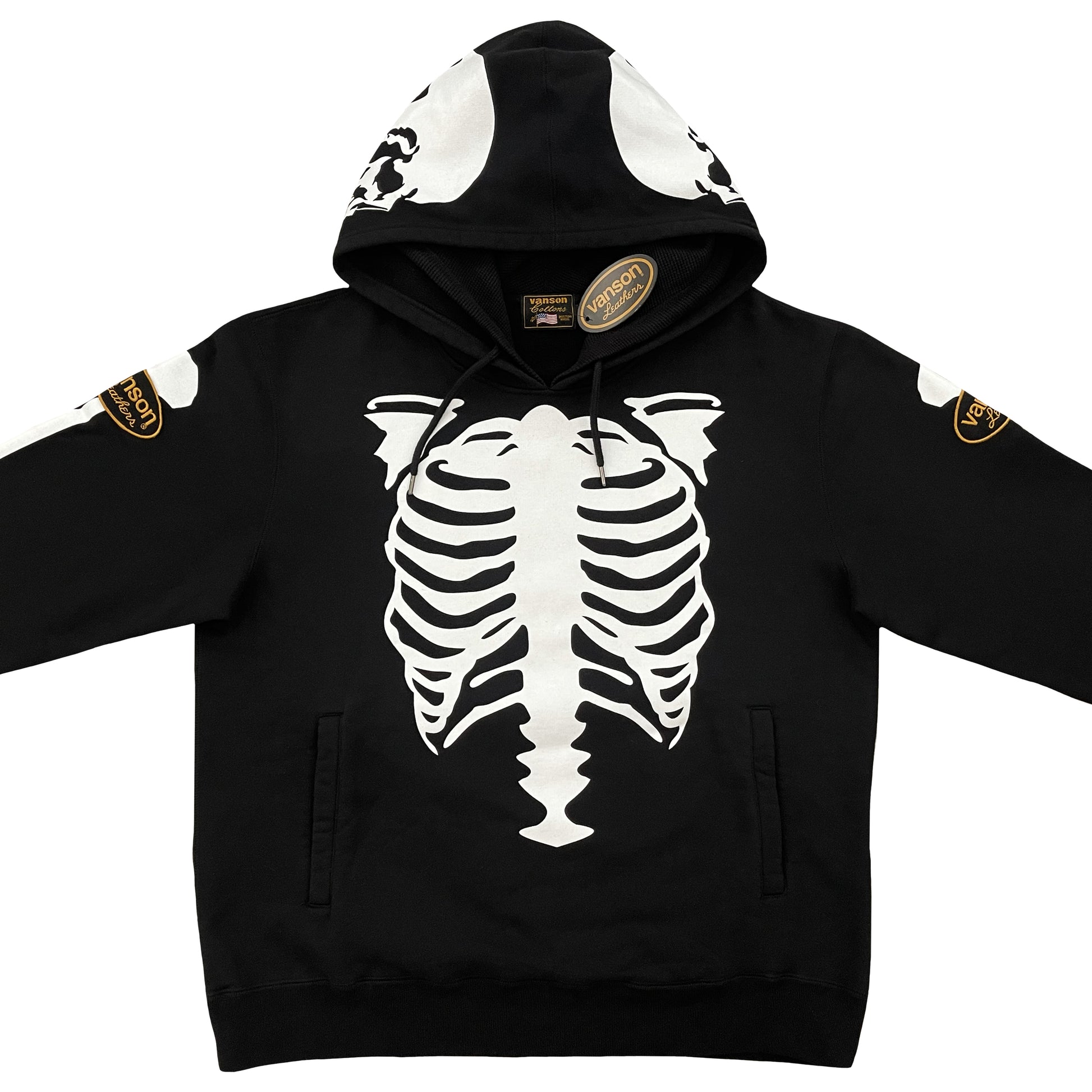 Vanson Leathers Skeleton Hoodie