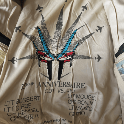 Avirex 1988 'Patrouille de France' A2 Leather Flight Jacket - S / M