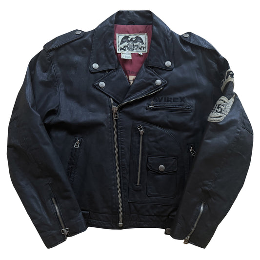 Avirex 'Daytona to LA' Leather Biker Jacket - M