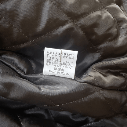 Avirex A2 Lambskin Leather Flight Jacket Boa Collar - L