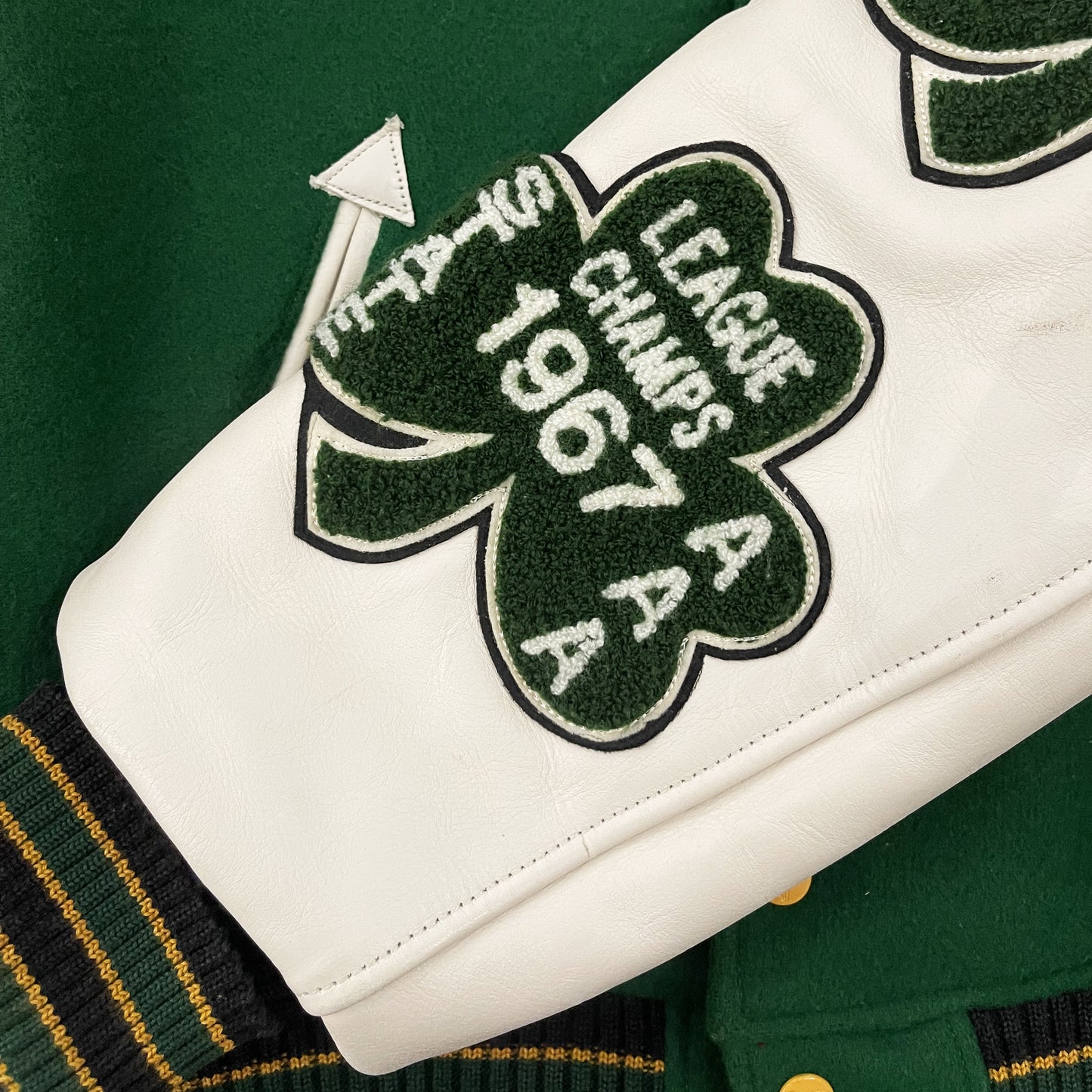 Style Eyes 'Shamrock Baseball Champs' Varsity Jacket - L
