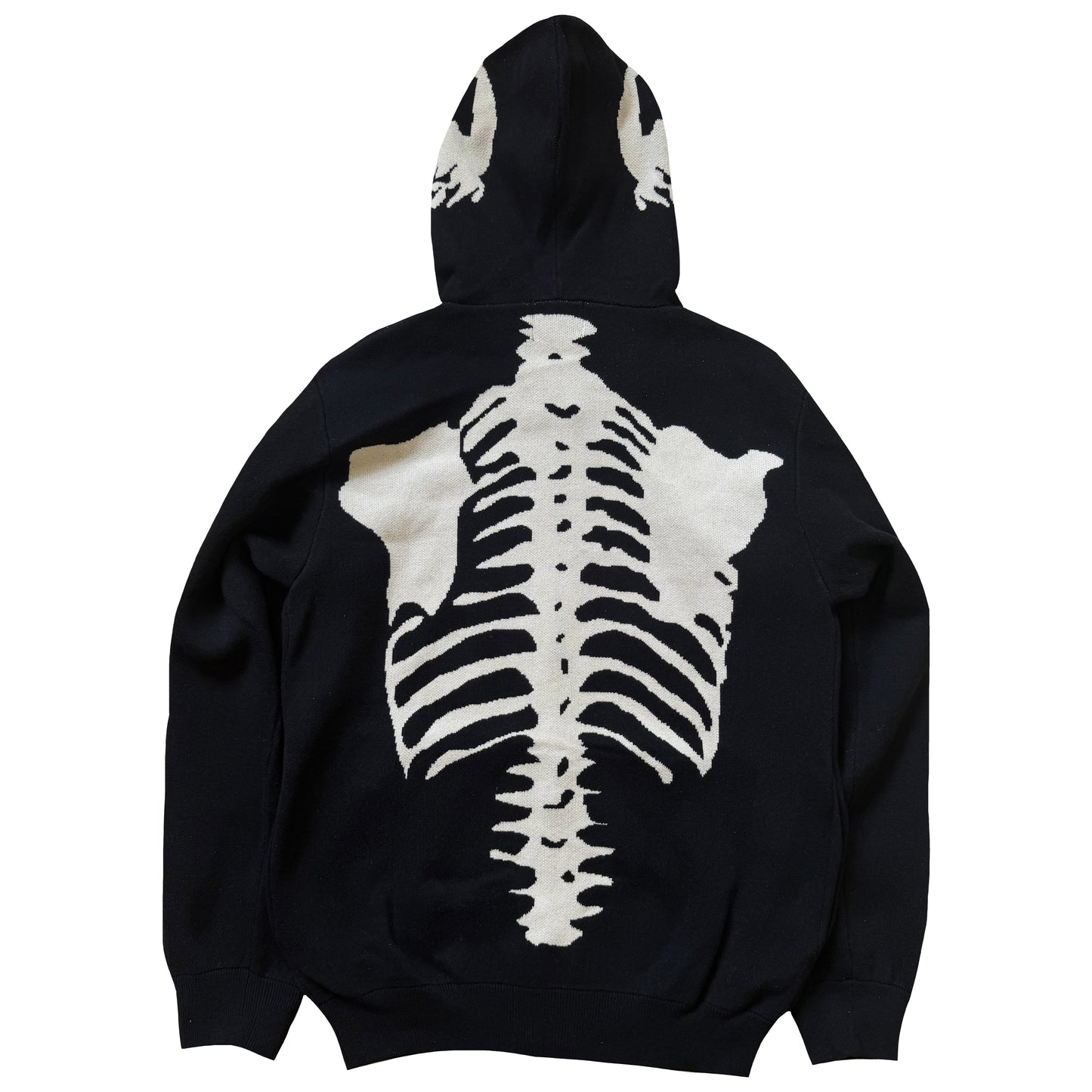 Vanson Leathers 14G Knitted Skeleton Hoodie - M