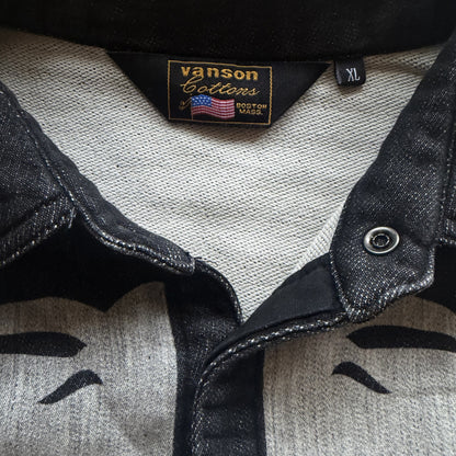Vanson Leathers Skeleton Denim Shirt - L